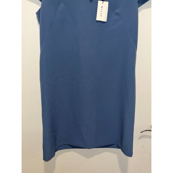 NWT Milly Eva Cap Sleevless Mini Dress - Ice Blue - Women's Size 8 ($375) - Picture 5 of 14